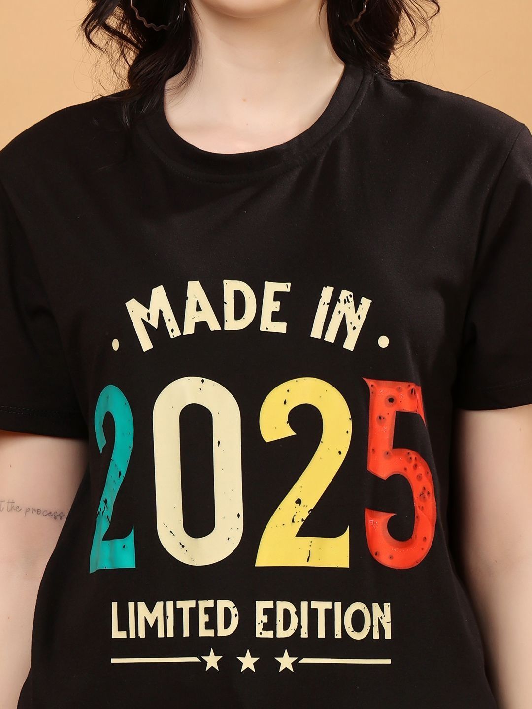 louis bayrad typography printed short sleeves cotton t shirt