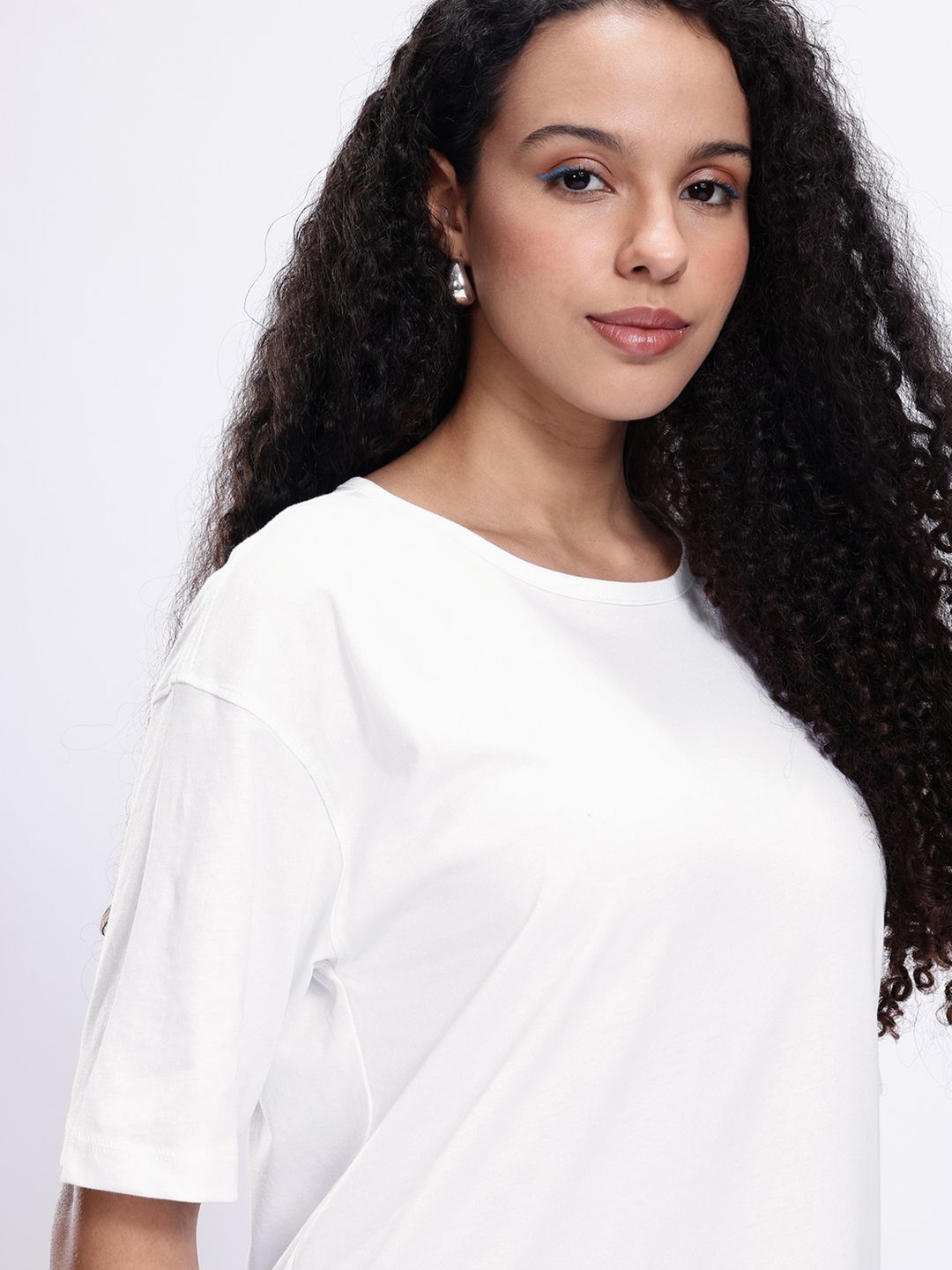 kook n keech drop shoulder sleeves pure cotton oversized t shirt
