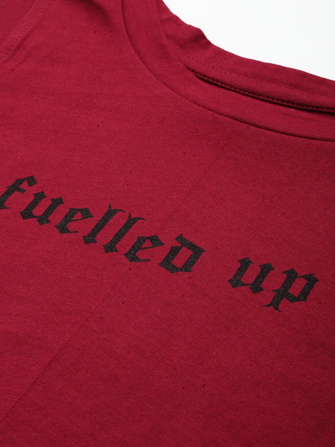the roadster life co. typography printed pure cotton t shirt
