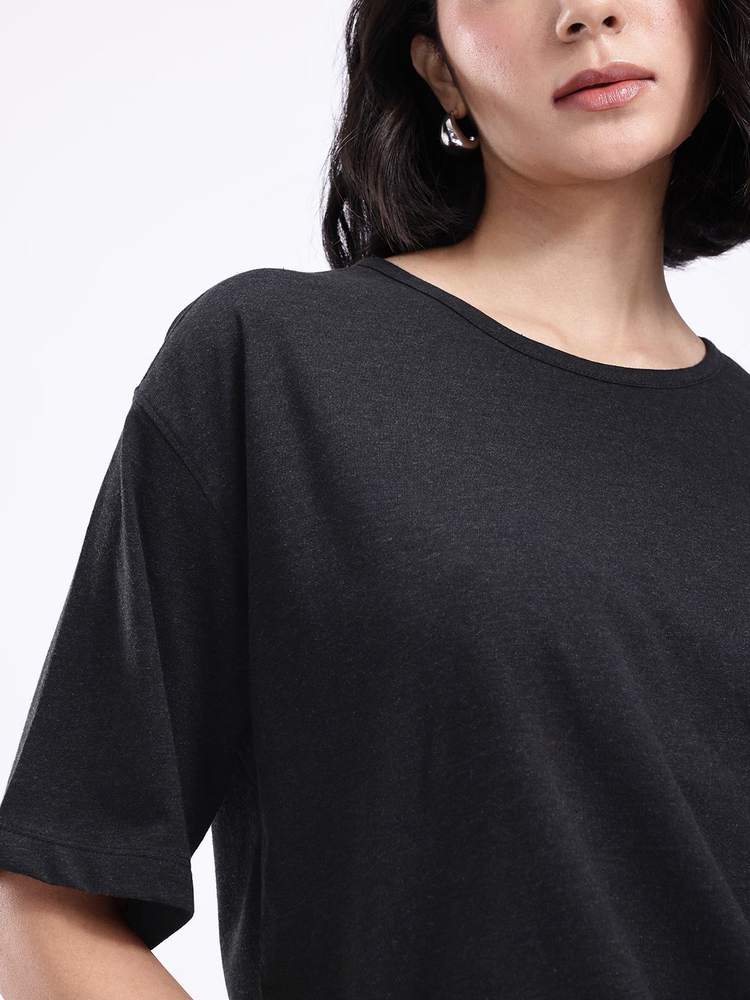 kook n keech drop shoulder sleeves pure cotton oversized t shirt