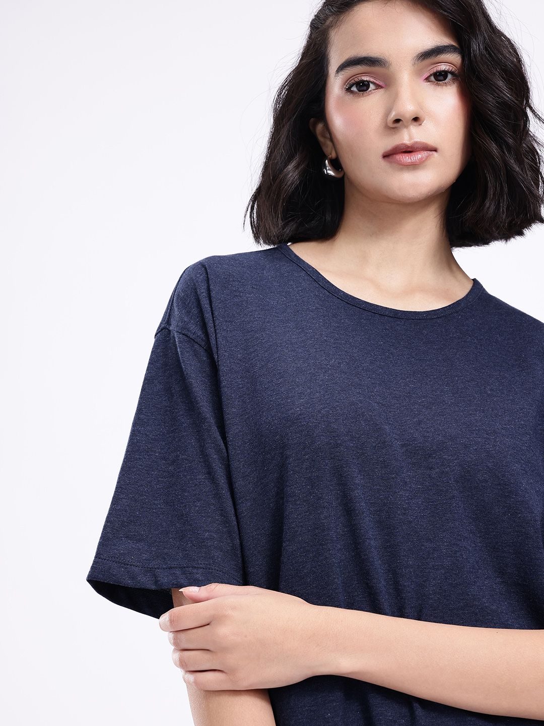 kook n keech drop shoulder sleeves pure cotton oversized t shirt