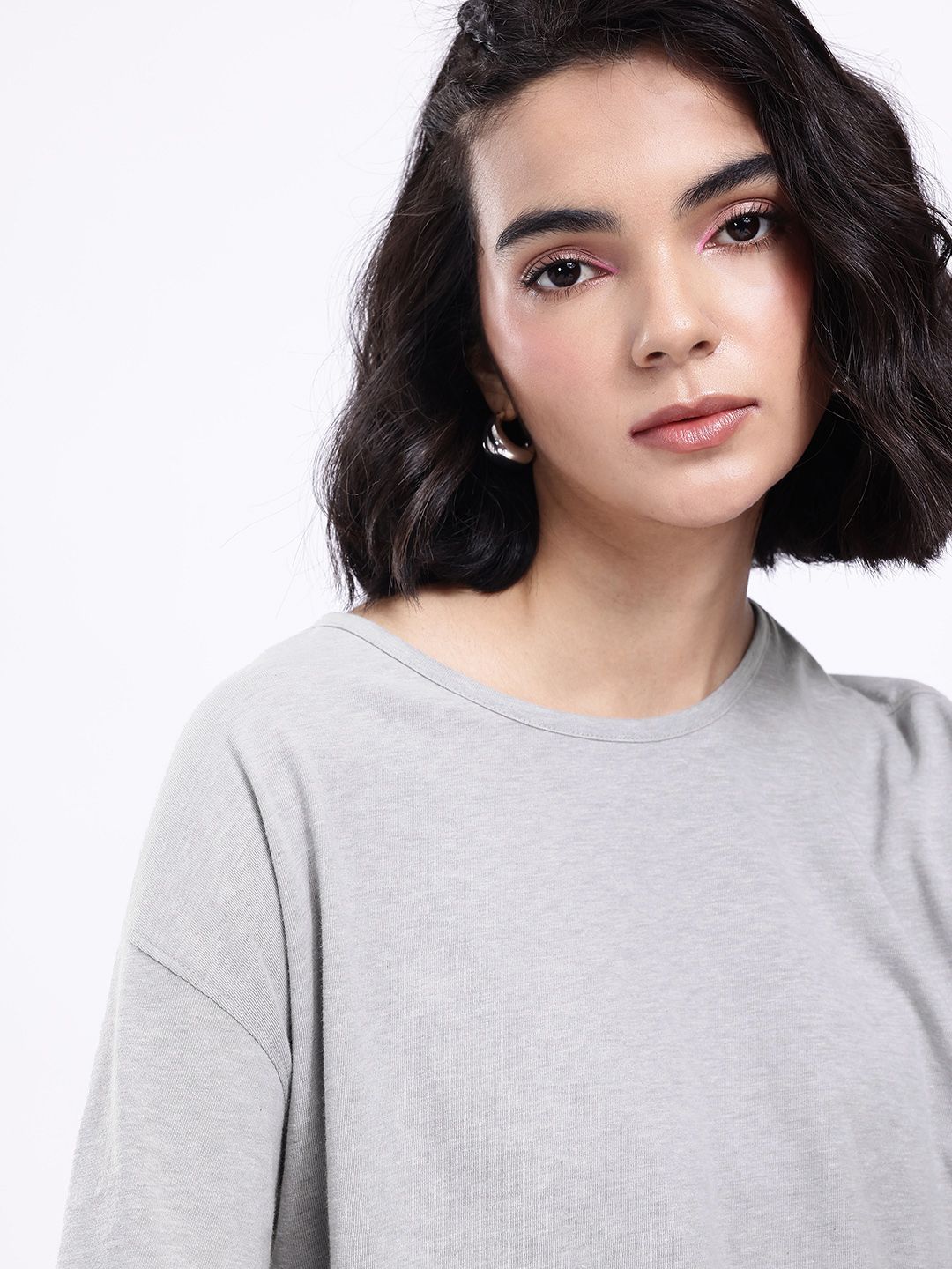 kook n keech drop shoulder sleeves pure cotton oversized t shirt