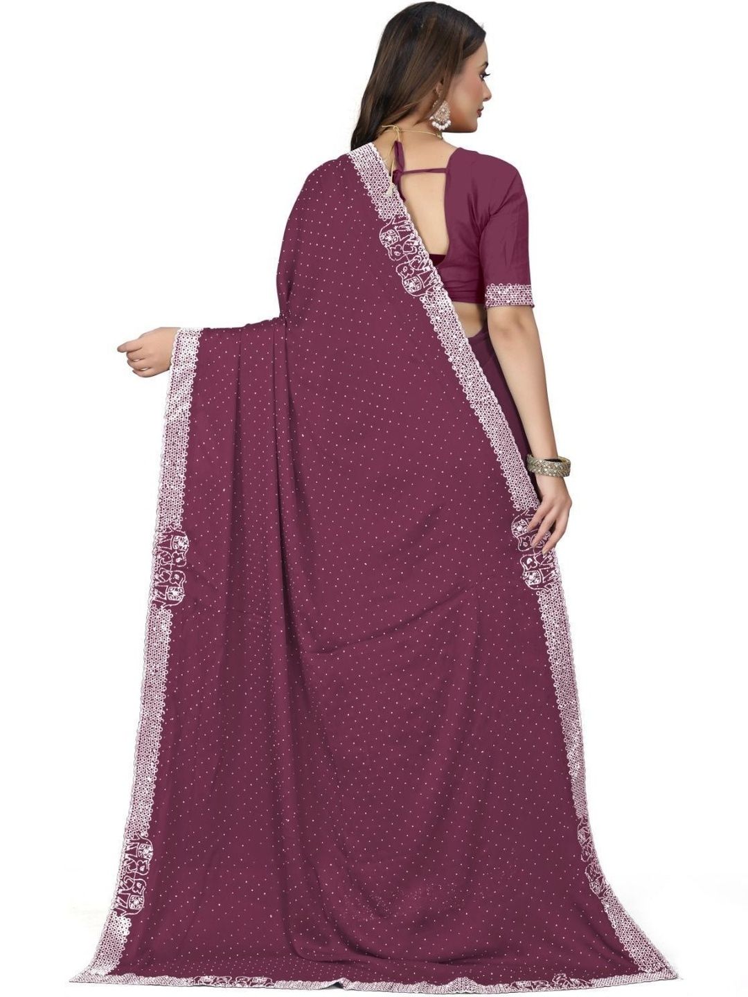 sheth shyamalyo embellished sequinned pure georgette heavy work saree sheth shyamalyo embellished sequinned pure georgette heavy work saree