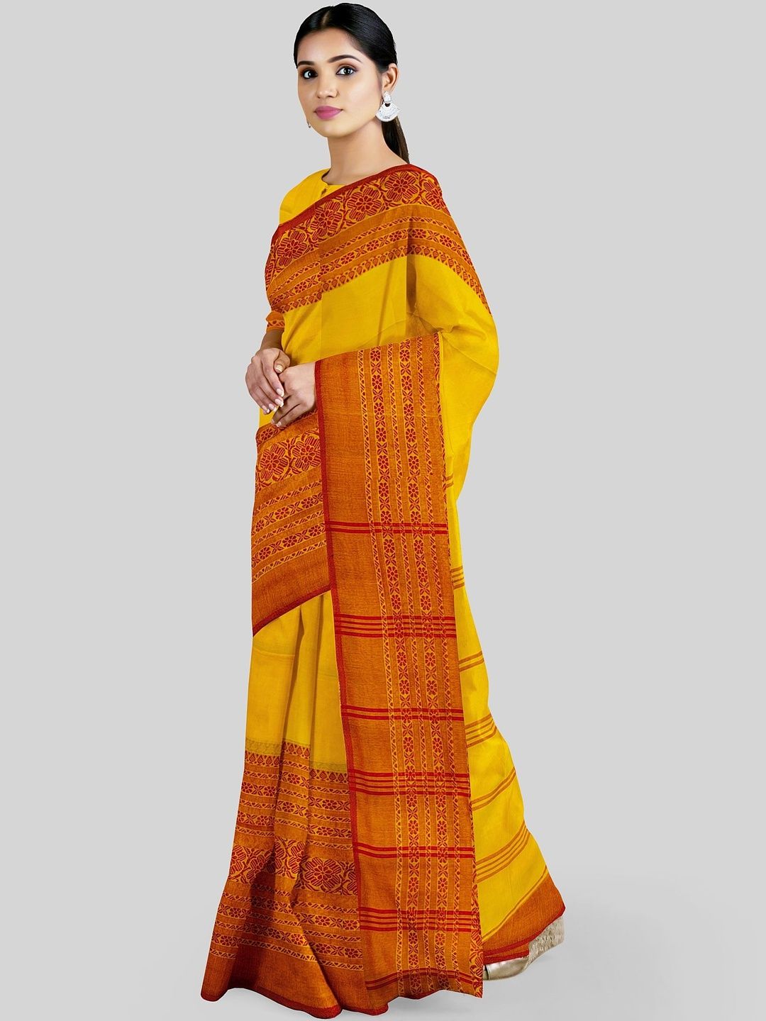 bengal handloom ethnic motifs silk blend handloom taant saree bengal handloom ethnic motifs silk blend handloom taant saree