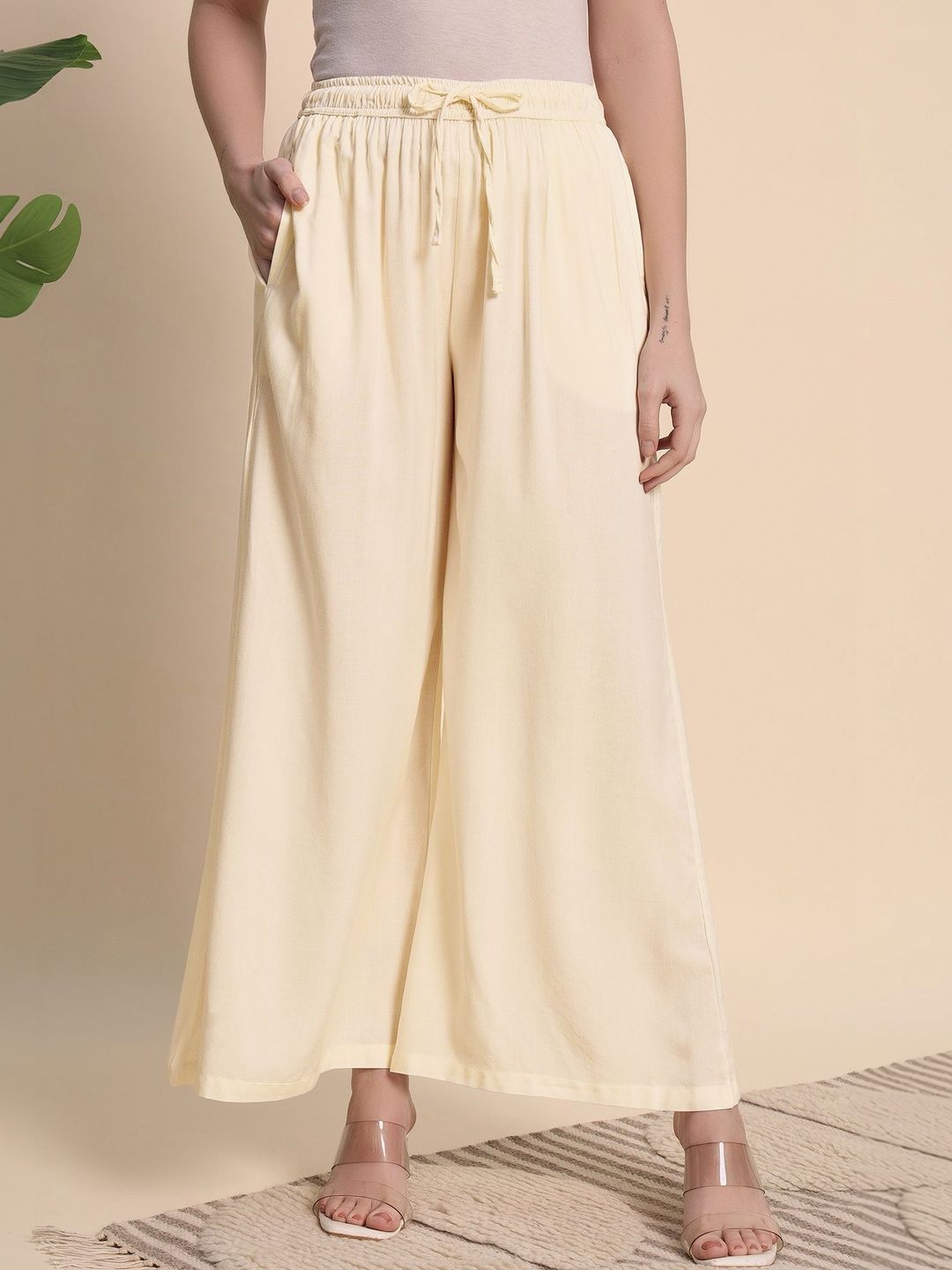 pahervesh women liva blend ethnic palazzos pahervesh women liva blend ethnic palazzos