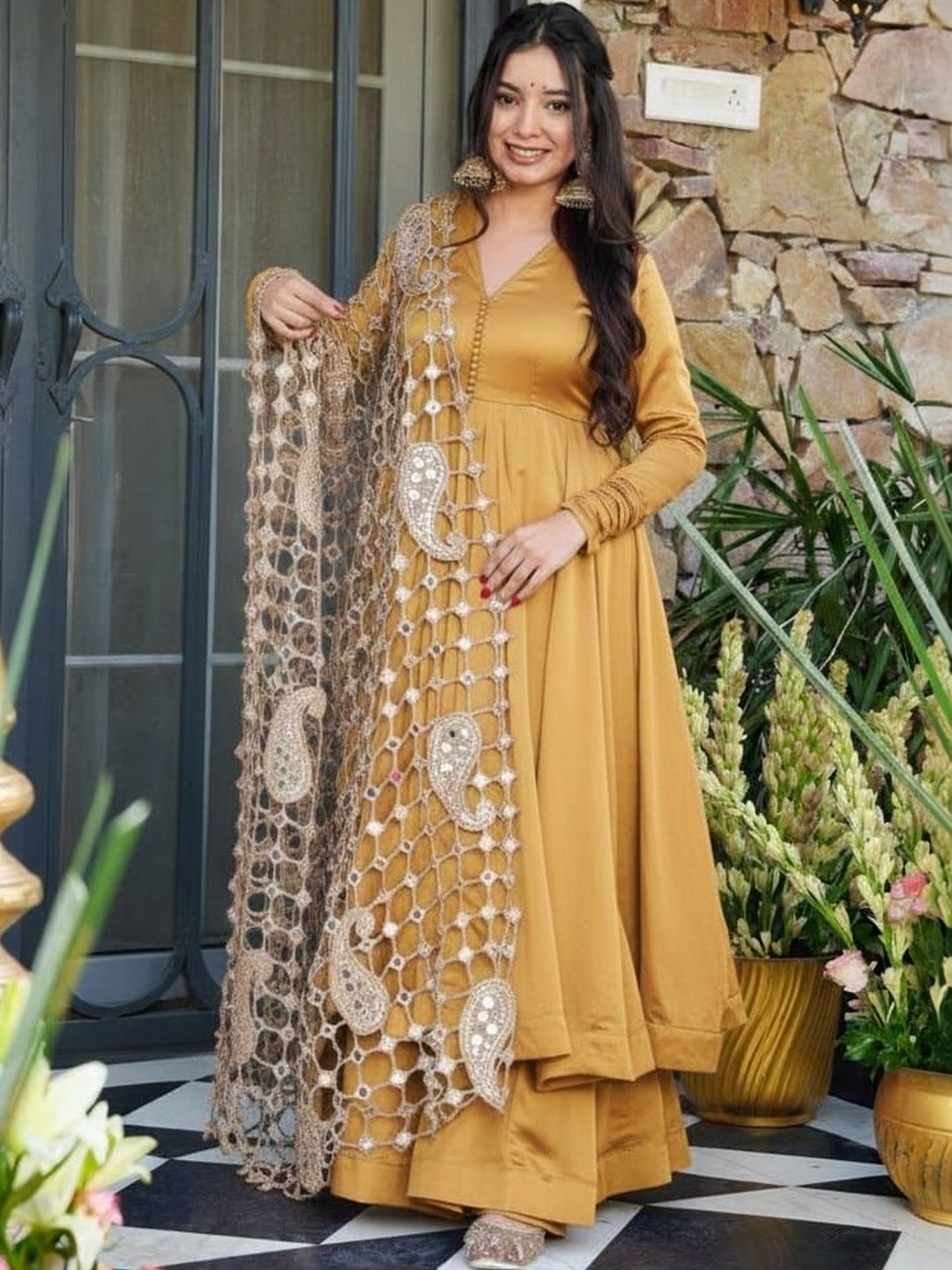 weavetech impex ethnic motifs embroidered dupatta with mirror work weavetech impex ethnic motifs embroidered dupatta with mirror work