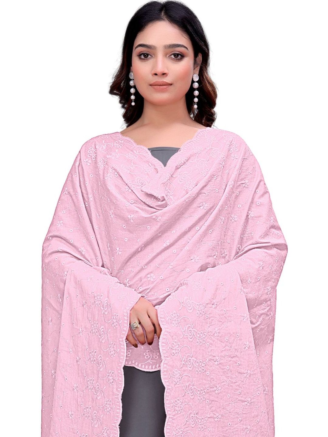 sekmany ethnic motifs embroidered dupatta with thread work sekmany ethnic motifs embroidered dupatta with thread work