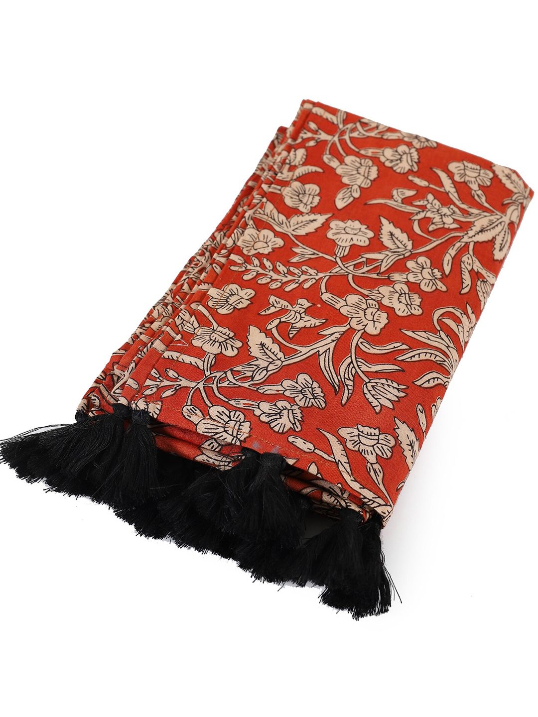 handicraft palace women floral printed cotton tasseled scarf handicraft palace women floral printed cotton tasseled scarf