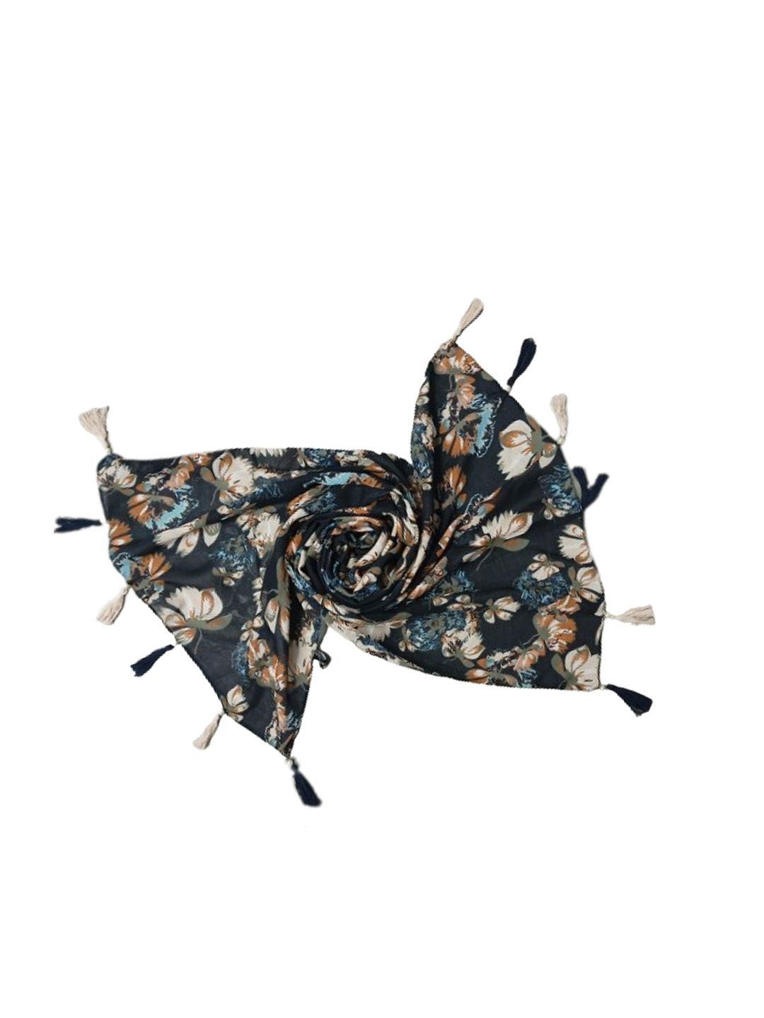 poshampaa be desi women set of 2 printed scarf with tasselled border poshampaa be desi women set of 2 printed scarf with tasselled border