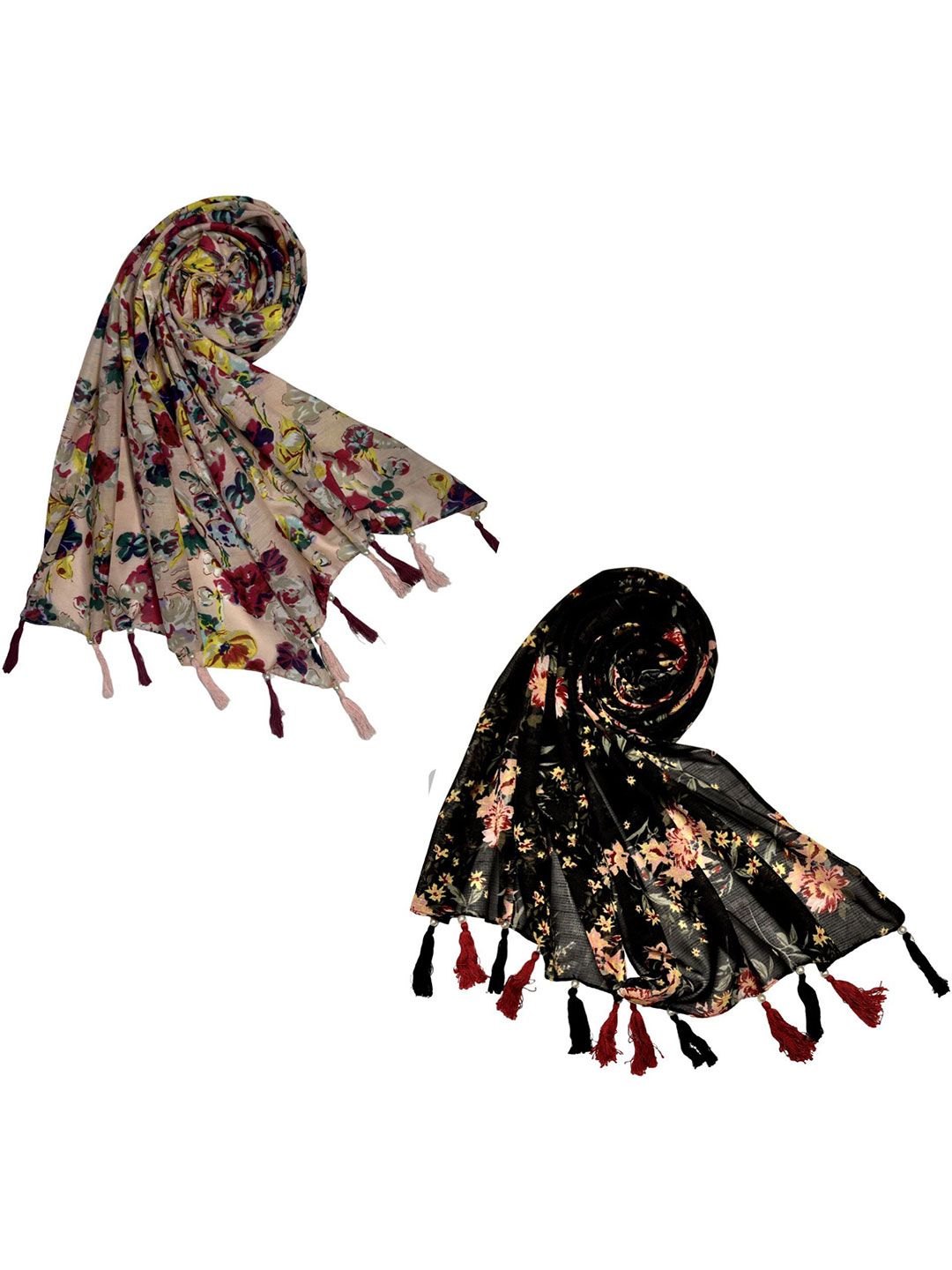 poshampaa be desi women pack of 2 printed scarf poshampaa be desi women pack of 2 printed scarf