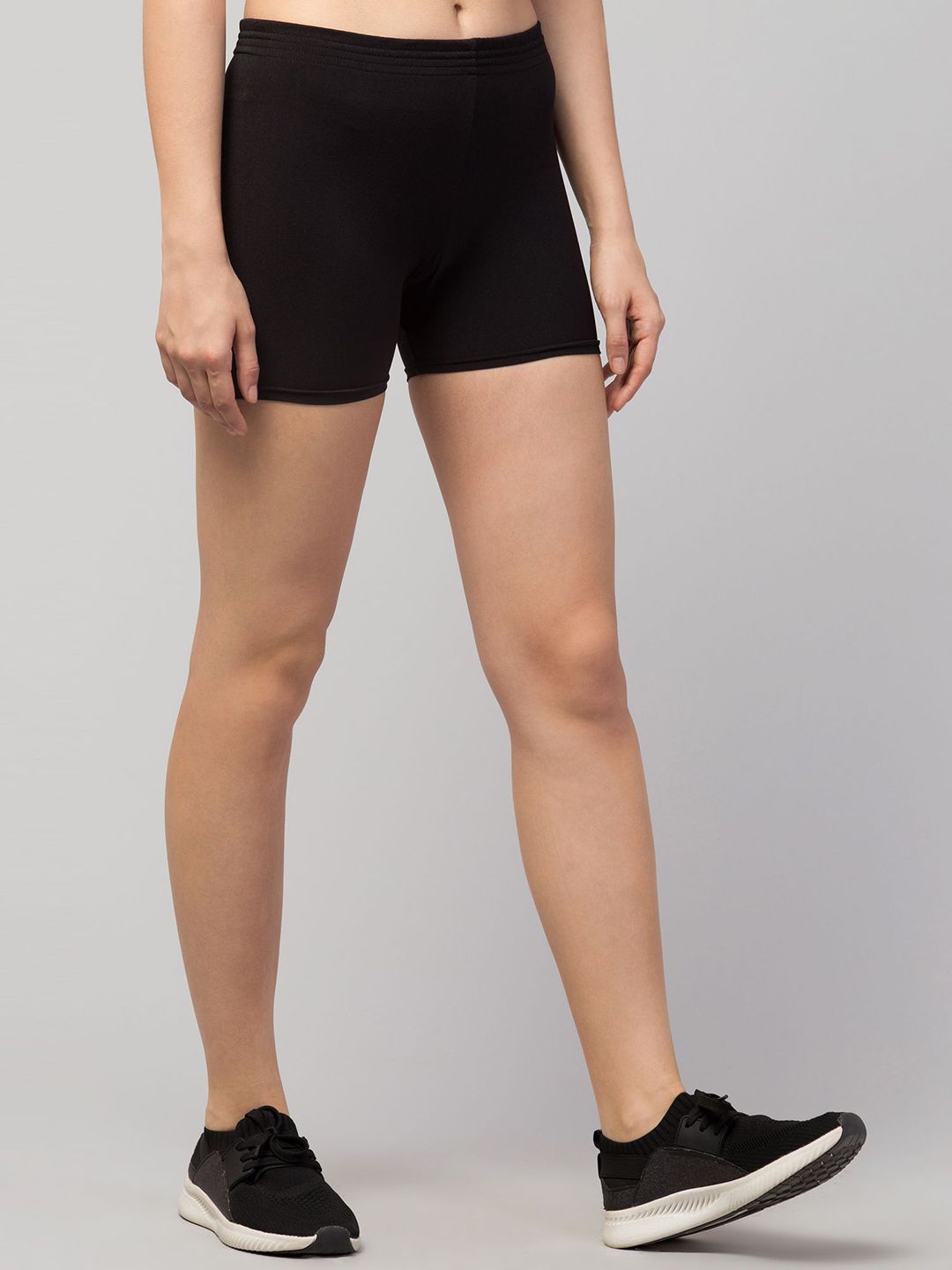 ckarfe women dri fit mid rise skinny fit running sports shorts