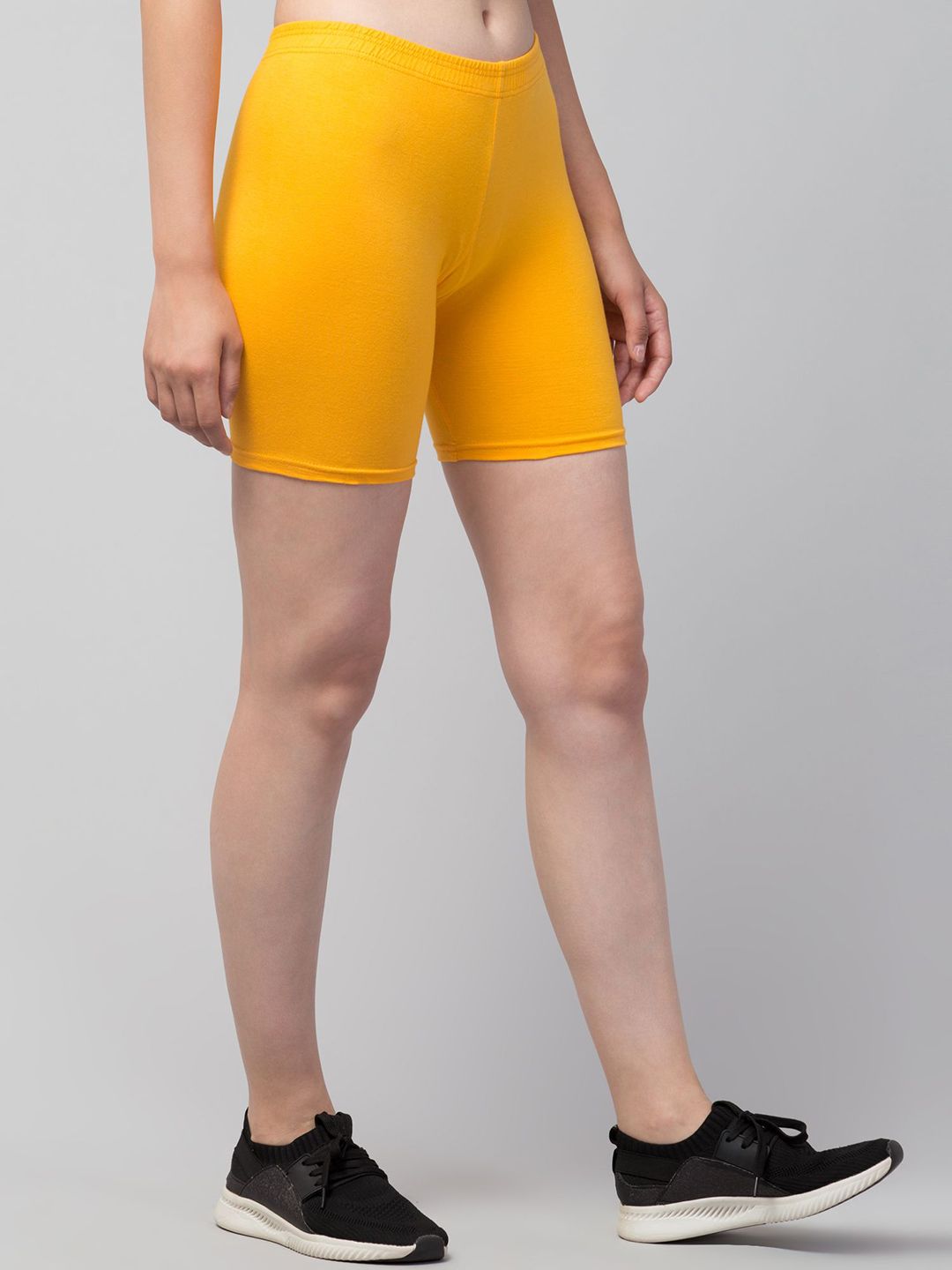 ullaspemium women slim fit cycling sports shorts