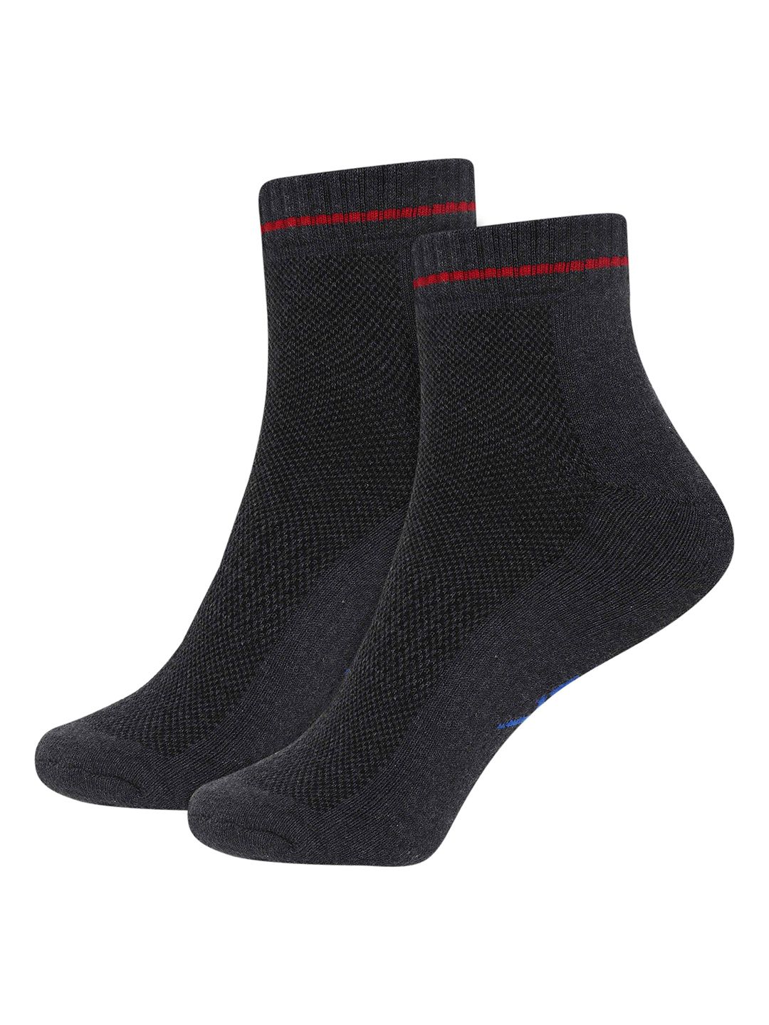 hrx by hrithik roshan unisex black & grey pack of 4 patterned above ankle length socks