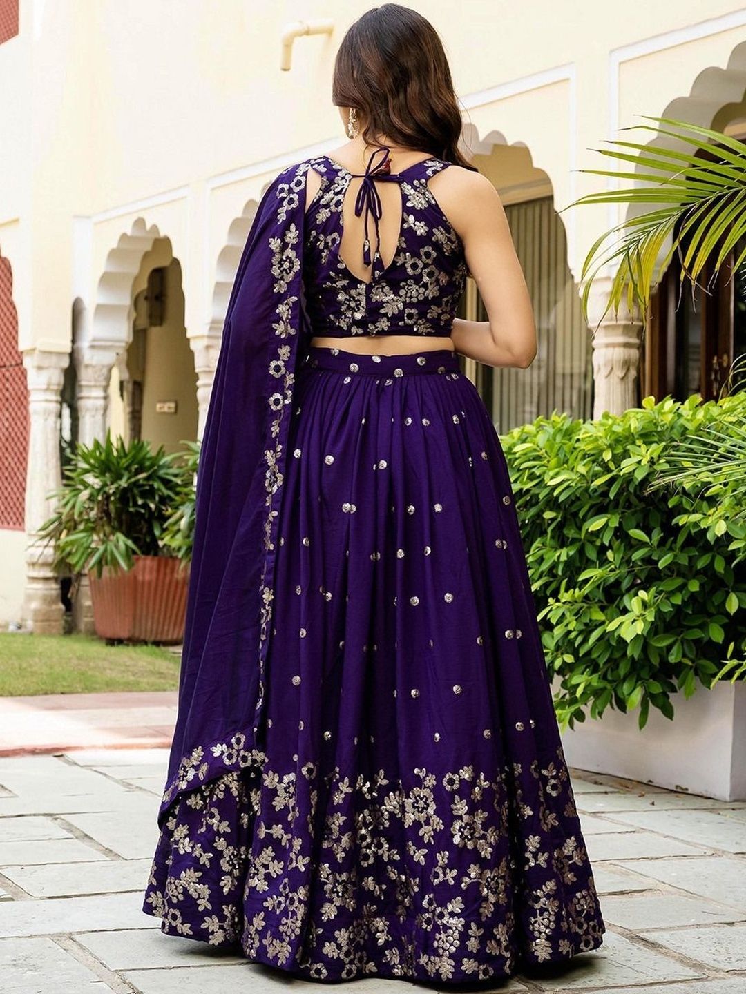 reelove factory embellished sequinned ready to wear lehenga & blouse with dupatta reelove factory embellished sequinned ready to wear lehenga & blouse with dupatta