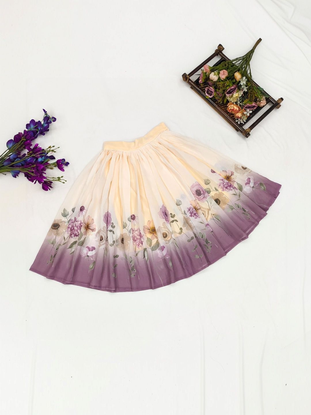 katrodiya enterprise girls printed semi stitched lehenga & katrodiya enterprise girls printed semi stitched lehenga &