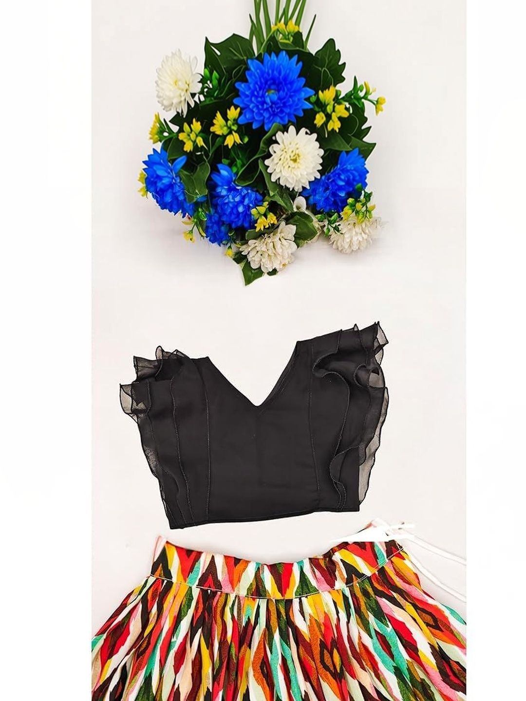 drishiv enterprise girls tie and dye ready to wear lehenga & drishiv enterprise girls tie and dye ready to wear lehenga &