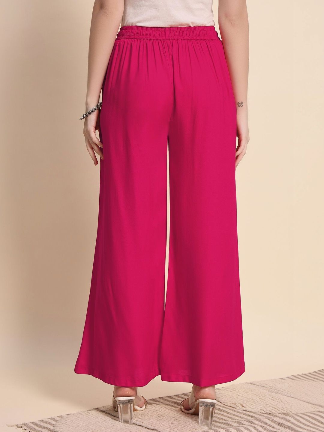 pahervesh women liva blend ethnic palazzos pahervesh women liva blend ethnic palazzos