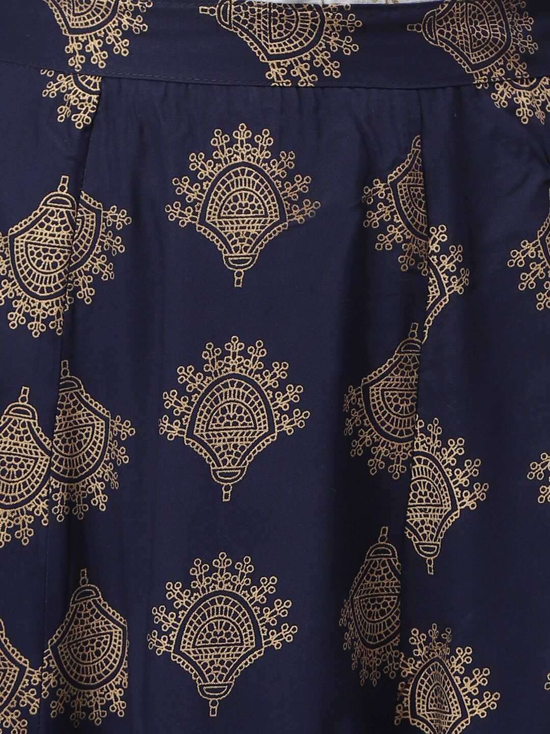 stylum women off white & navy blue printed shirt with skirt stylum women off white & navy blue printed shirt with skirt