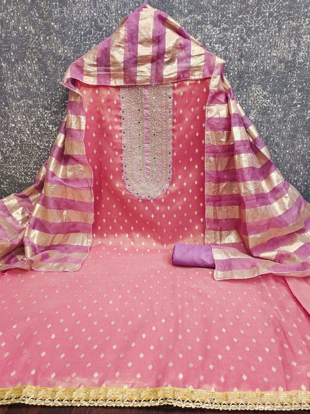 dwija fashion embroidered pure cotton unstitched dress material dwija fashion embroidered pure cotton unstitched dress material