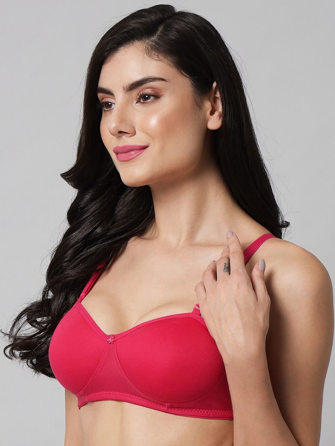 imsa moda lightly padded half coverage cotton everyday bra imsa moda lightly padded half coverage cotton everyday bra
