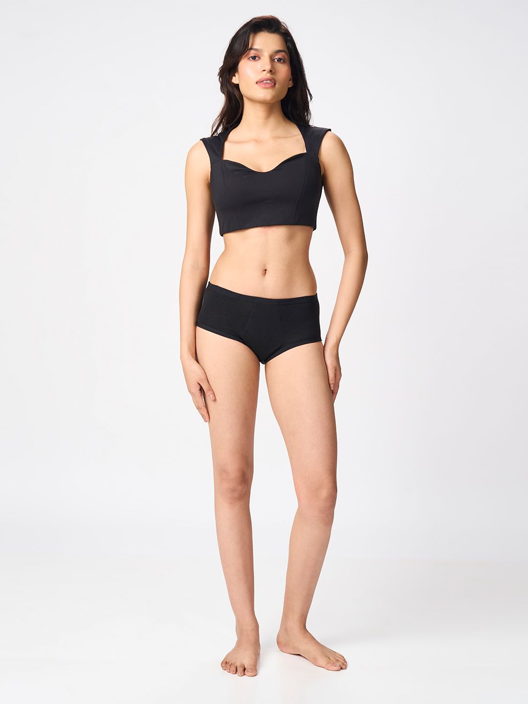 healthfab the fabulous you reusable black cotton mid rise heavy flow period panty healthfab the fabulous you reusable black cotton mid rise heavy flow period panty