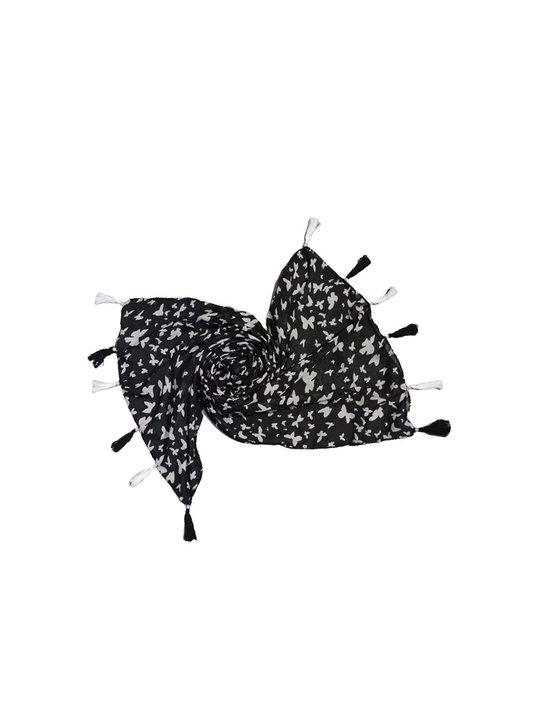 poshampaa be desi women pack of 2 printed scarf with tasselles poshampaa be desi women pack of 2 printed scarf with tasselles