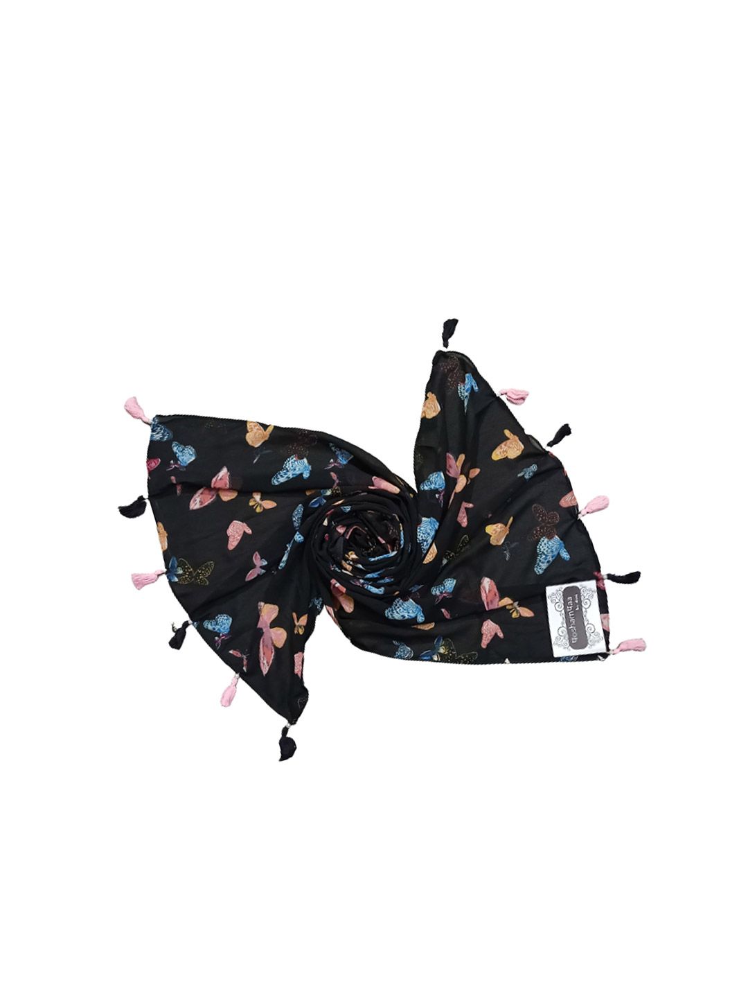 poshampaa be desi women set of 2 printed scarf with tasselled border poshampaa be desi women set of 2 printed scarf with tasselled border