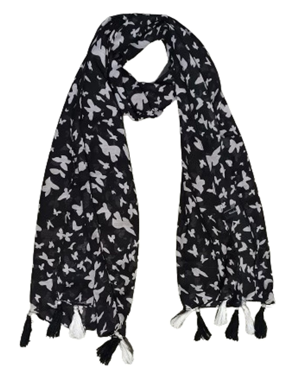 poshampaa be desi women pack of 2 printed scarf with tassells poshampaa be desi women pack of 2 printed scarf with tassells