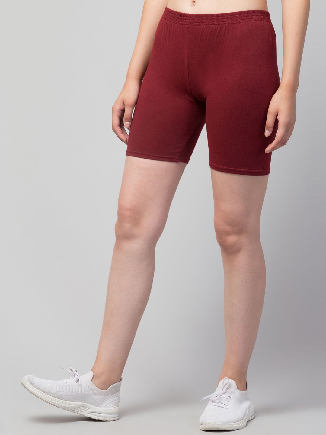 ullaspemium women slim fit cycling sports shorts