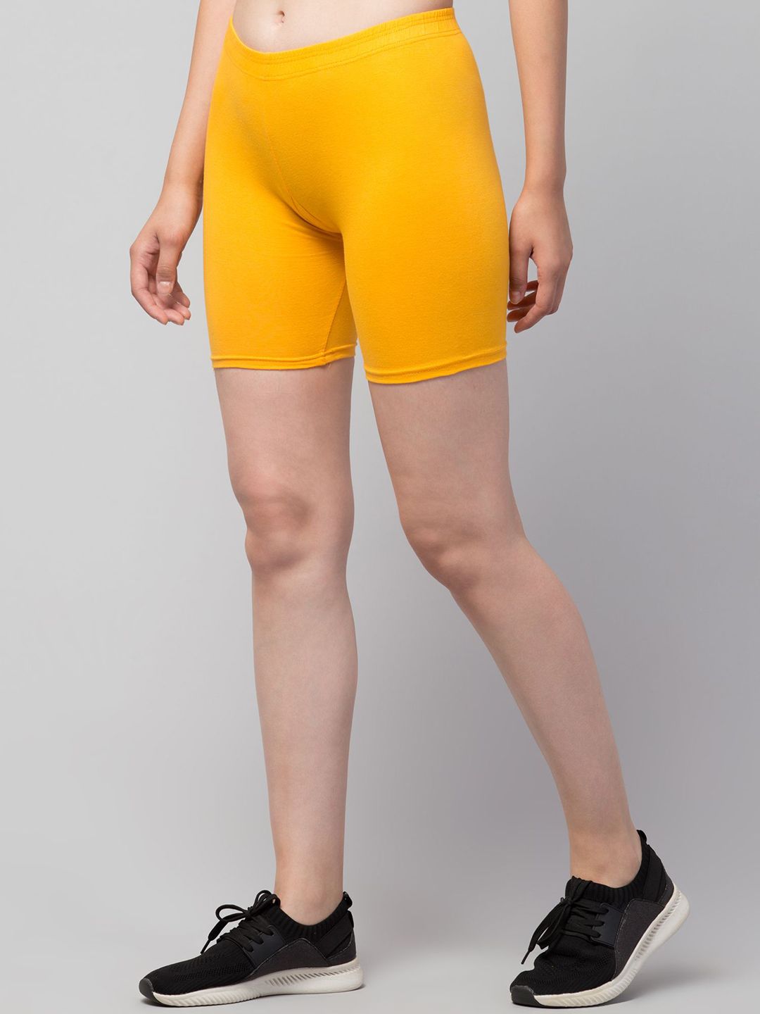 ullaspemium women slim fit cycling sports shorts