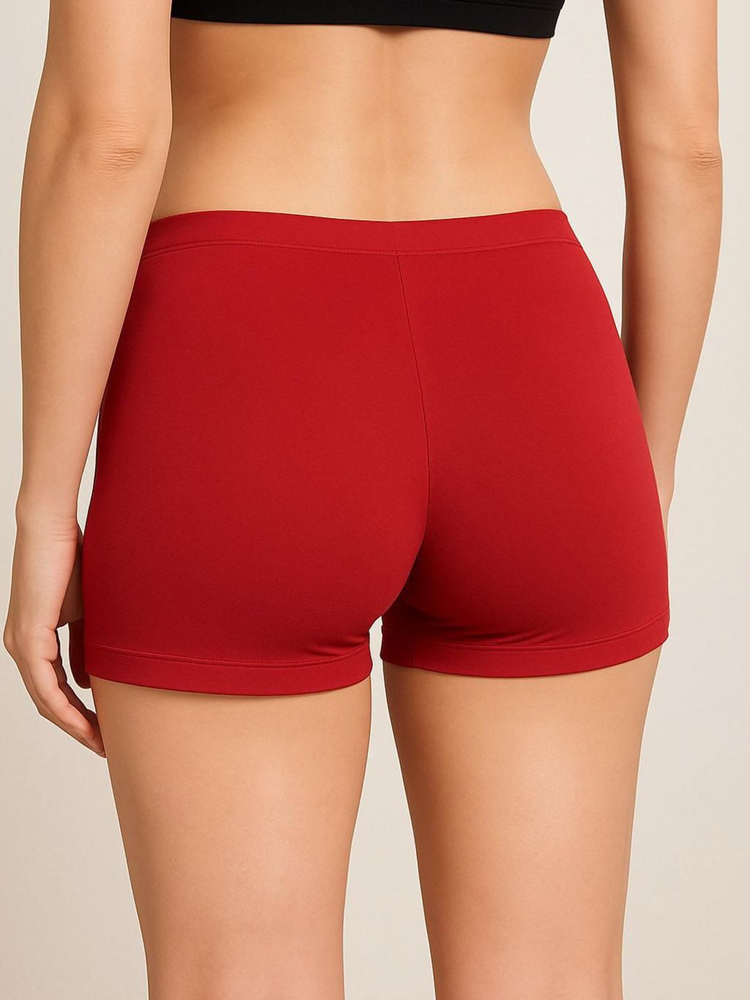 apraa & parma women slim fit mid rise cycling sports shorts