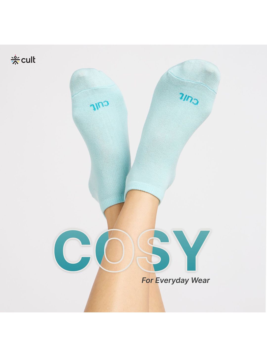 cult women pack of 5 low ankle cotton multi colour socks