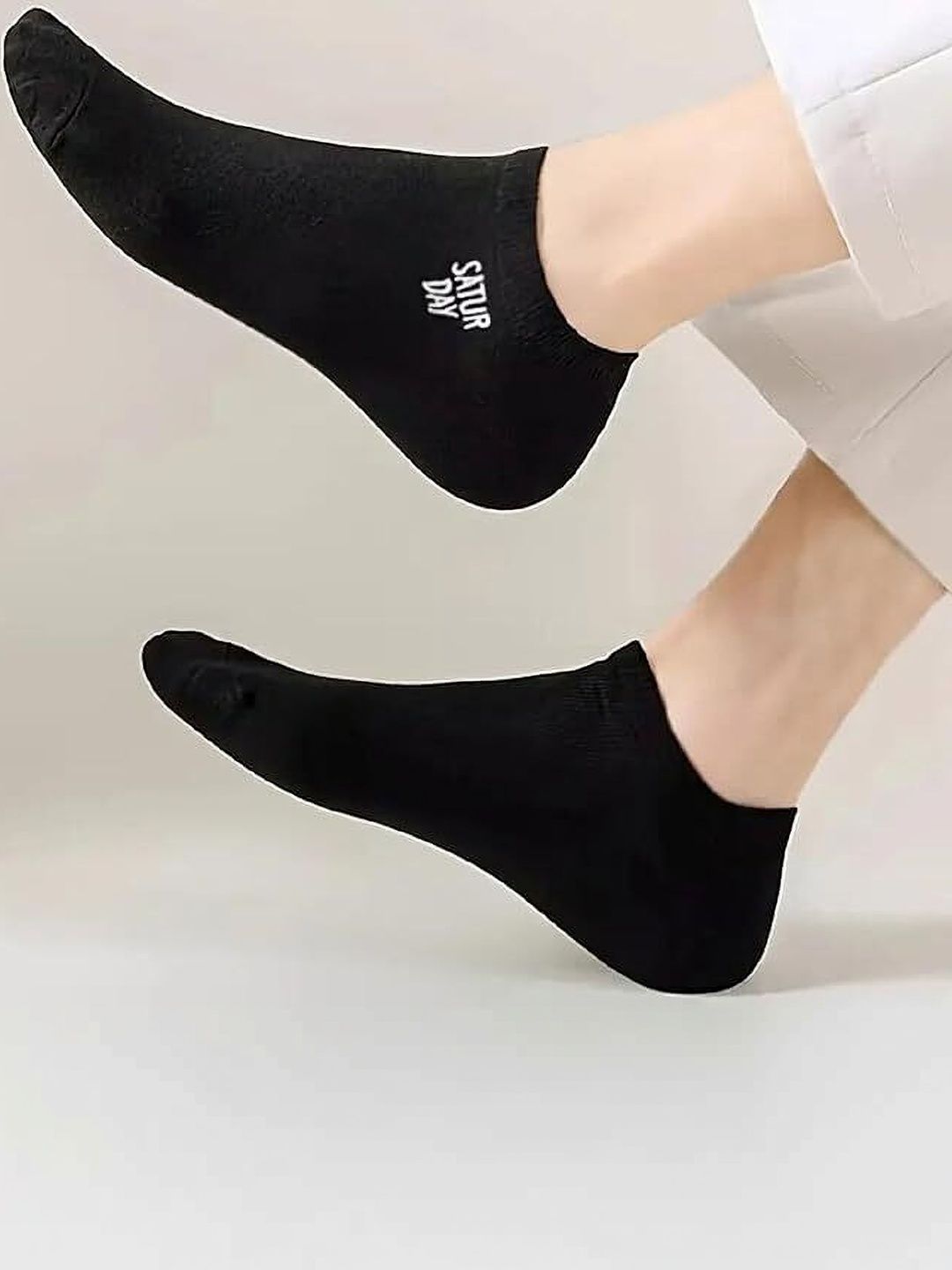 mercehive women pack of 7 cotton patterned ankle length socks
