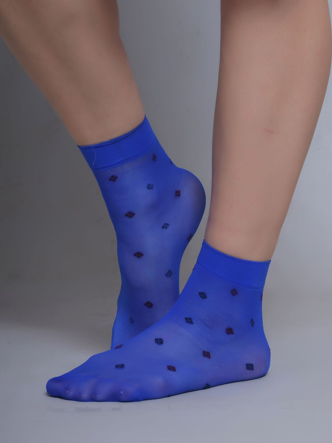 color style women pack of 2 assorted patterned ankle length socks
