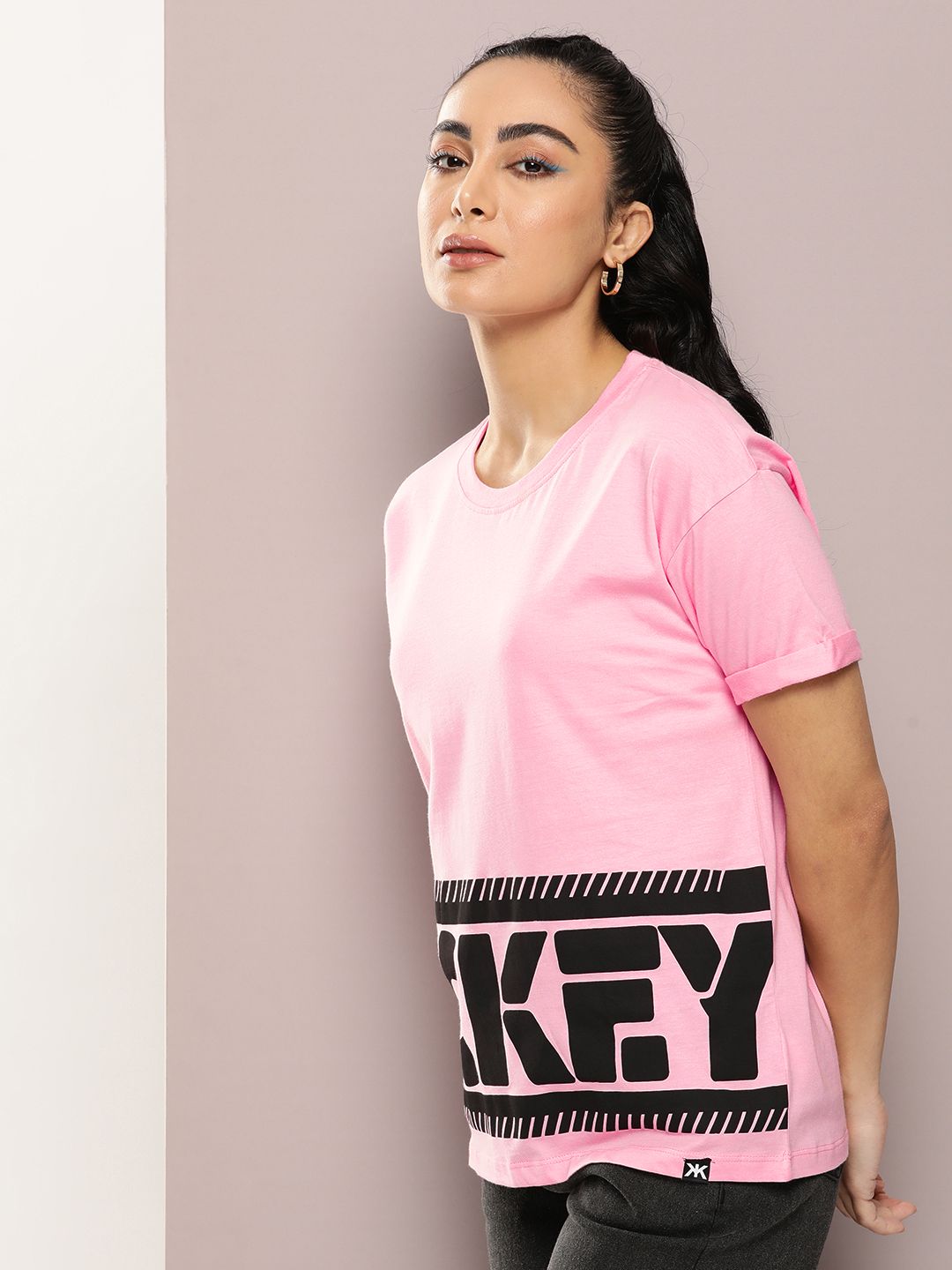 kook n keech disney printed pure cotton drop shoulder sleeves t shirt