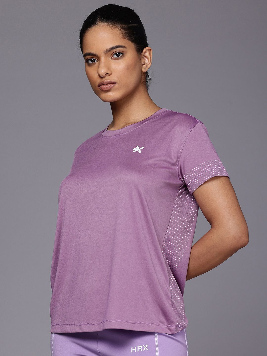 hrx by hrithik roshan printed antimicrobial rapid dry training t shirt