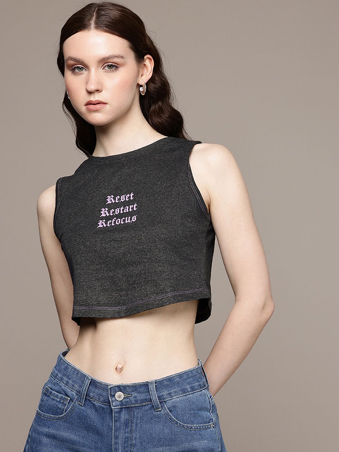 the roadster life co. typography printed slim fit t shirt