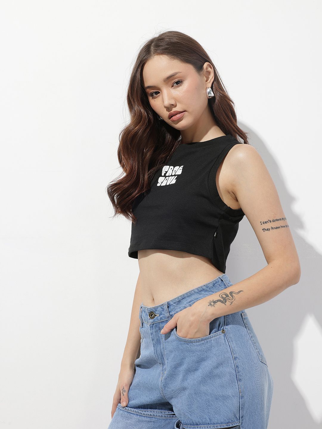the roadster life co. printed drop shoulder sleeves pure cotton oversized t shirt