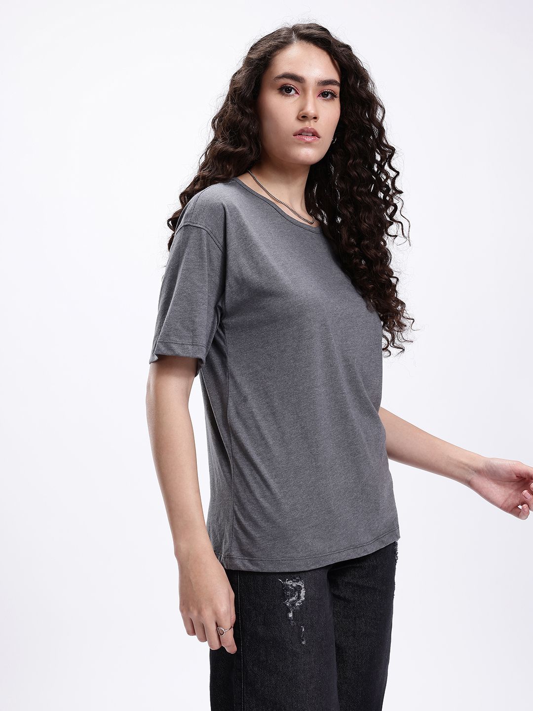 kook n keech drop shoulder sleeves oversized t shirt
