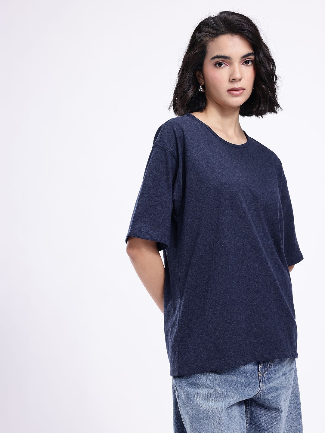 kook n keech drop shoulder sleeves pure cotton oversized t shirt