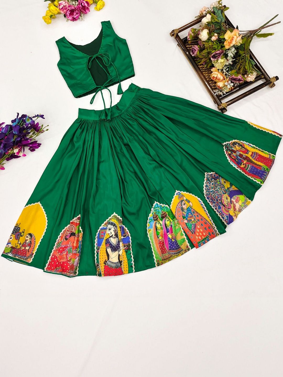 katrodiya enterprise girls printed ready to wear lehenga & katrodiya enterprise girls printed ready to wear lehenga &