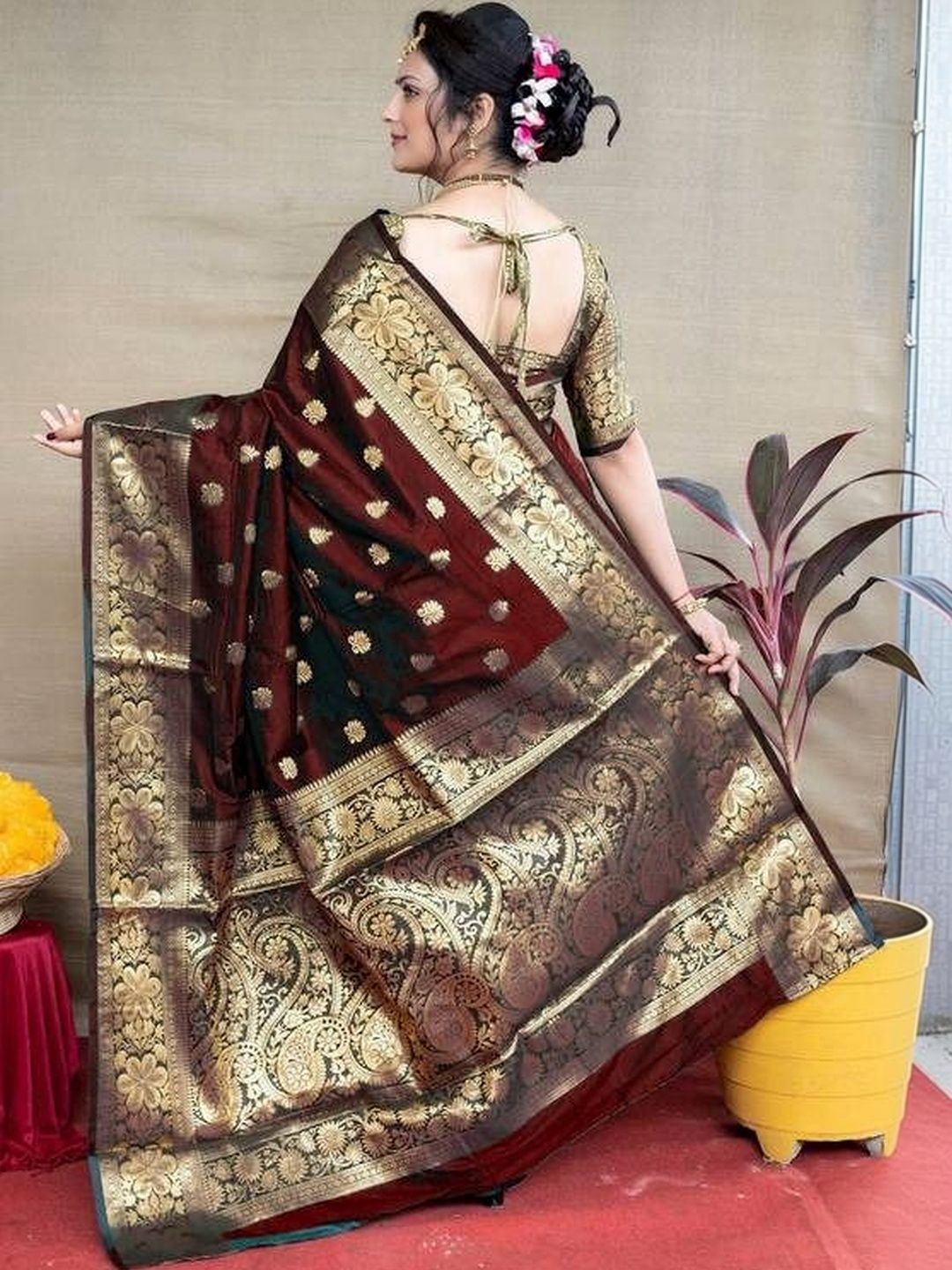 sita ethnic motifs zari silk blend heavy work kanjeevaram saree sita ethnic motifs zari silk blend heavy work kanjeevaram saree