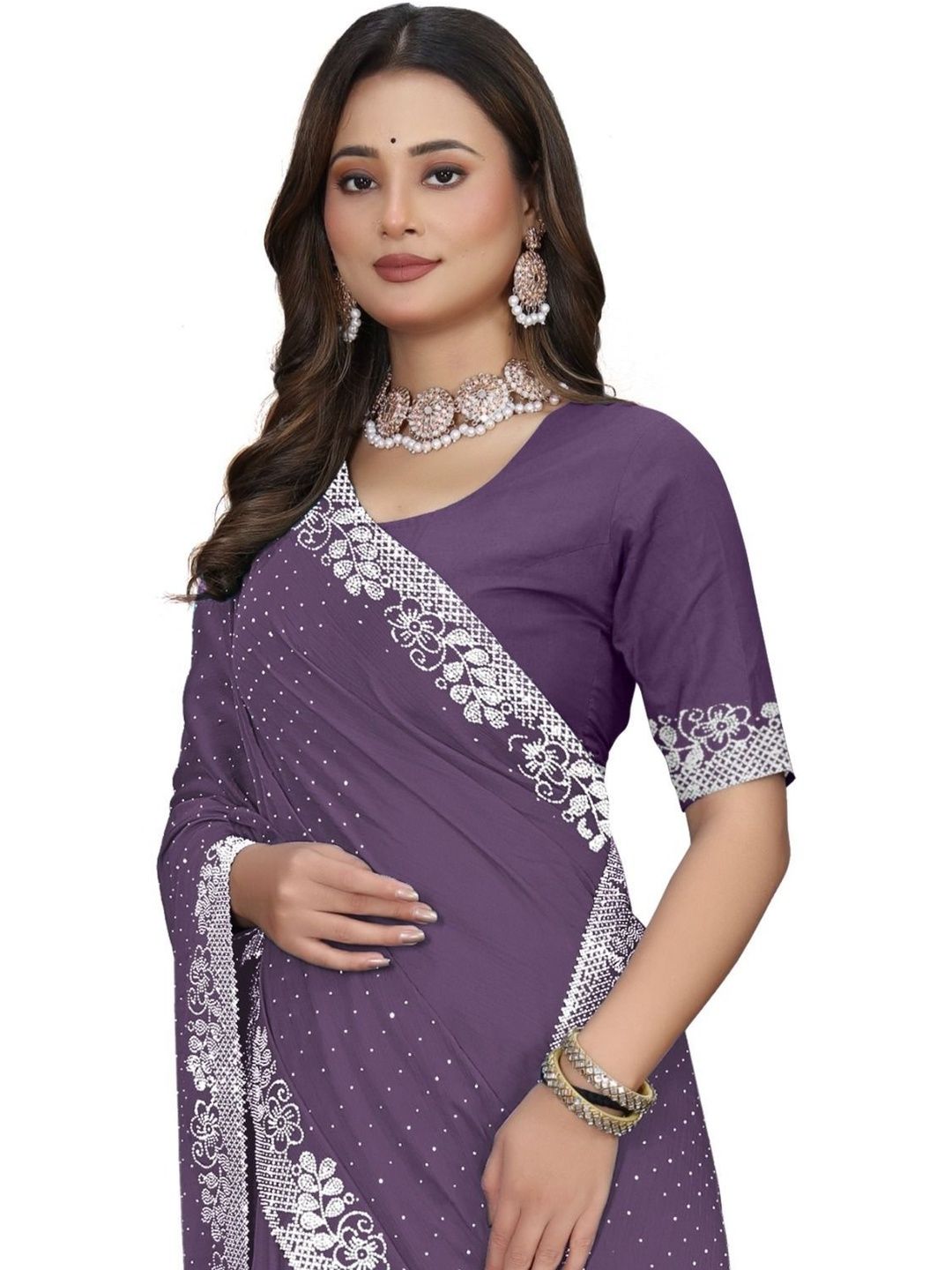 sheth shyamalyo embellished sequinned pure georgette heavy work saree sheth shyamalyo embellished sequinned pure georgette heavy work saree