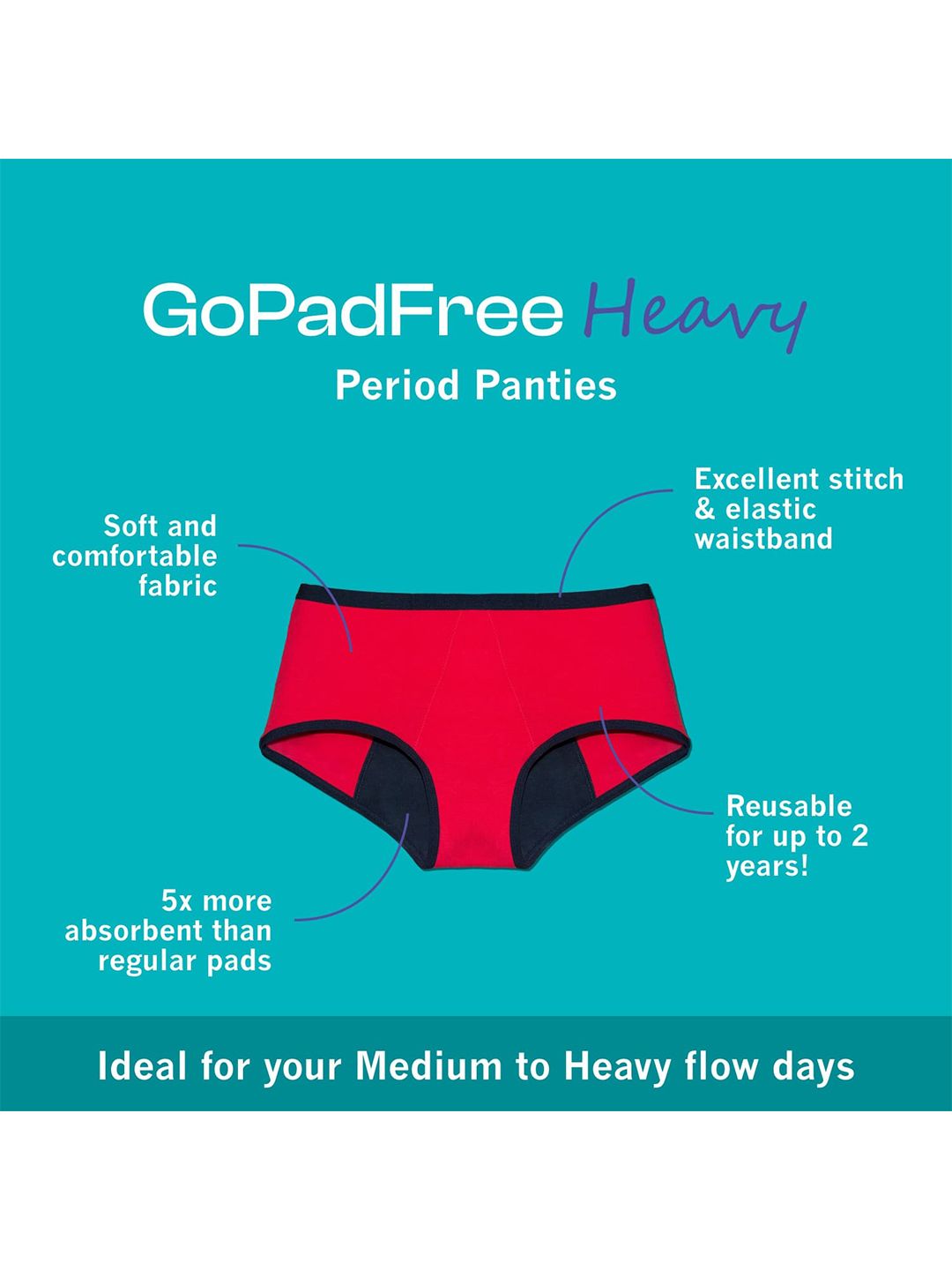 healthfab the fabulous you green reusable cotton mid rise heavy flow period panty healthfab the fabulous you green reusable cotton mid rise heavy flow period panty