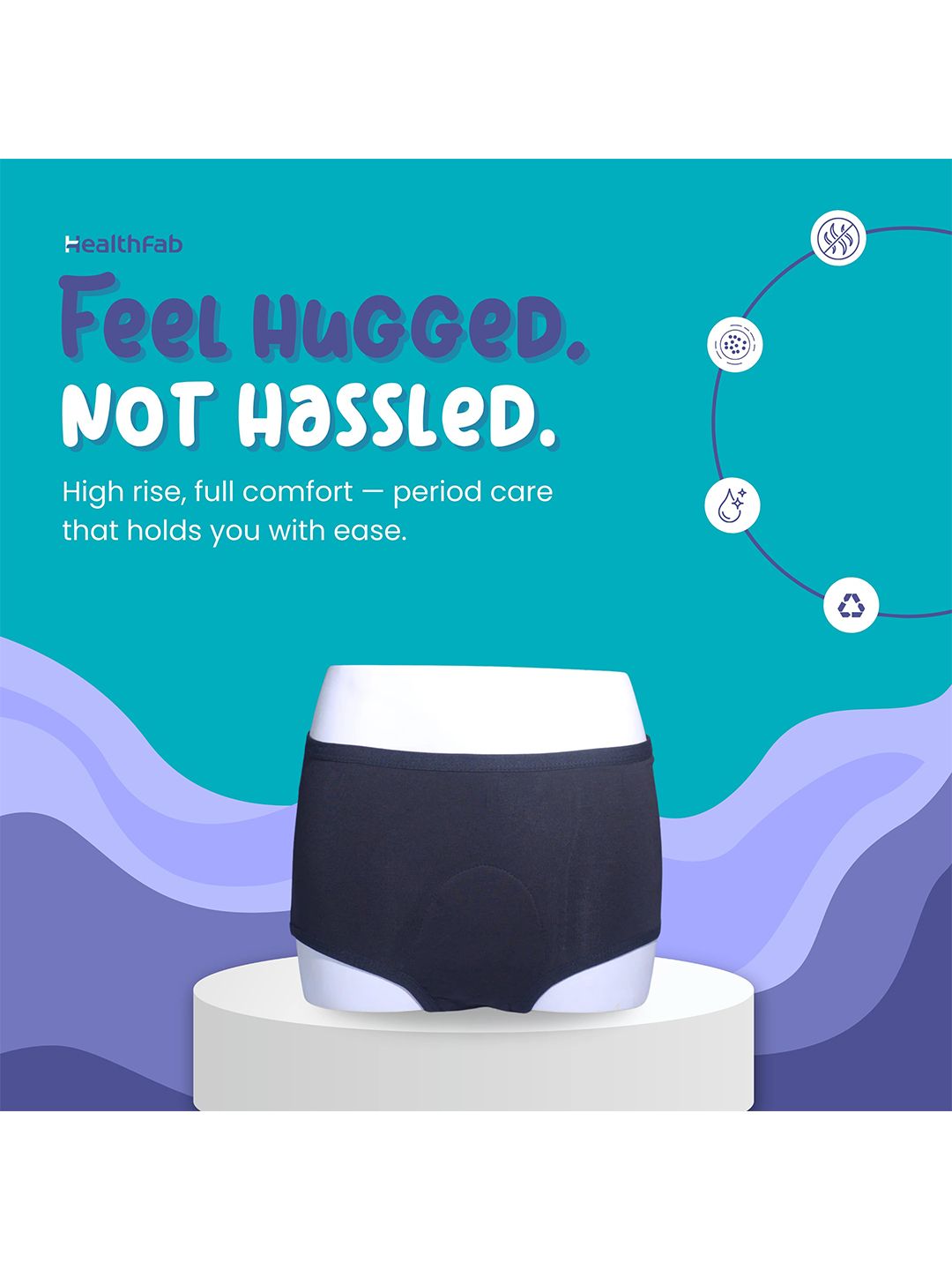 healthfab the fabulous you women high rise heavy flow reusable period panty healthfab the fabulous you women high rise heavy flow reusable period panty