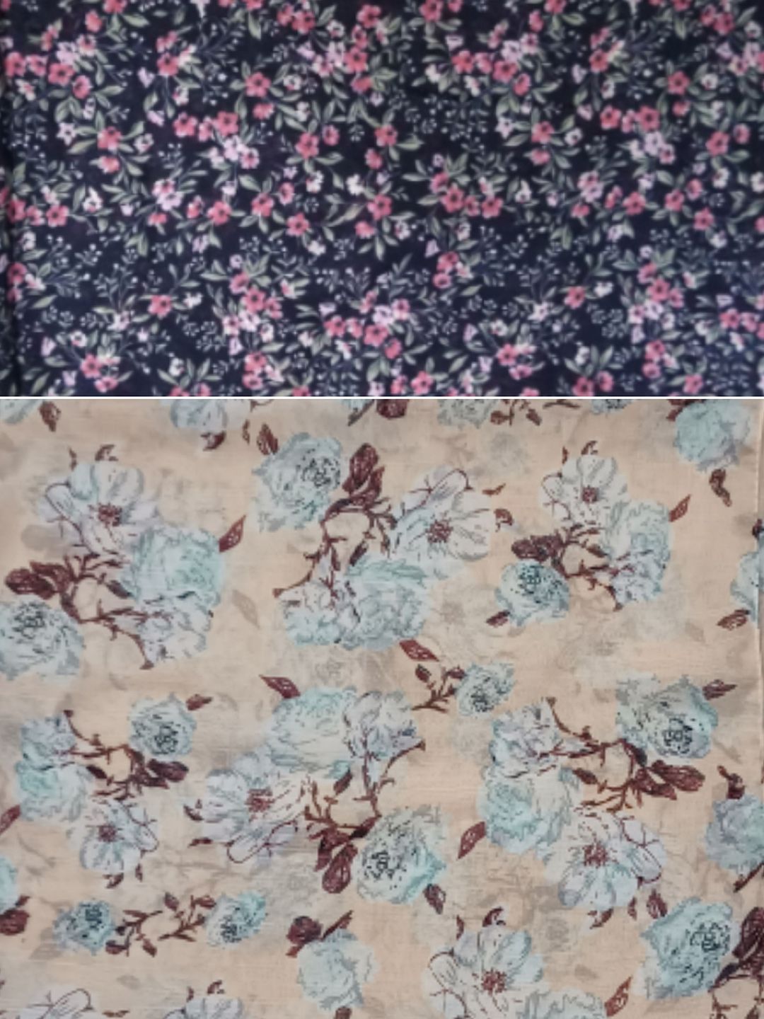 poshampaa be desi women set of 2 floral printed scarfs with tasselled border poshampaa be desi women set of 2 floral printed scarfs with tasselled border