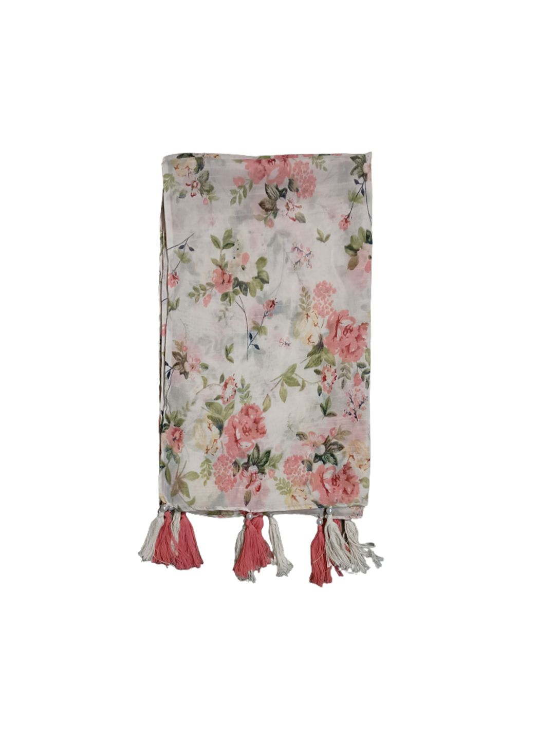 poshampaa be desi women pack of 2 printed scarf with tassells poshampaa be desi women pack of 2 printed scarf with tassells