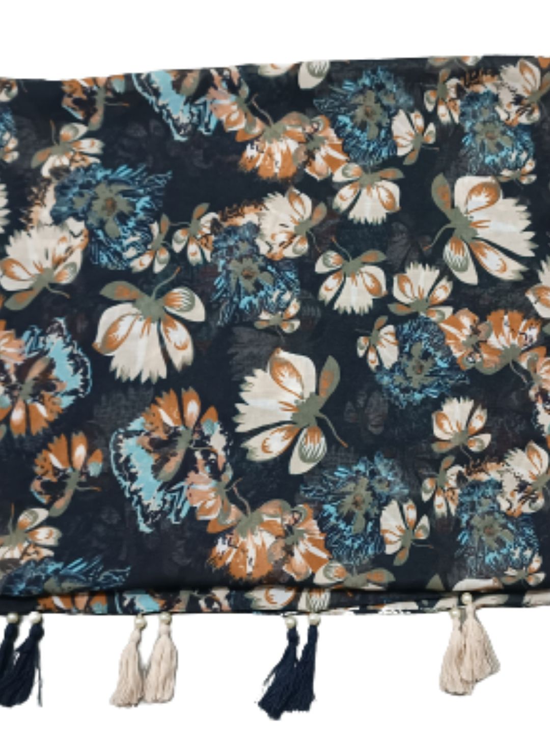 poshampaa be desi women pack of 2 printed scarves with tasselled border poshampaa be desi women pack of 2 printed scarves with tasselled border