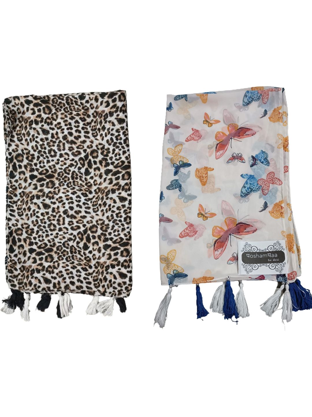 poshampaa be desi women pack of 2 printed scarf poshampaa be desi women pack of 2 printed scarf