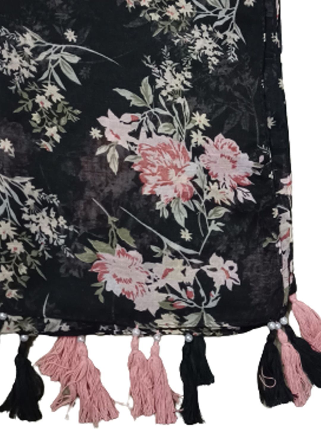 poshampaa be desi pack of 2 women printed scarf with tassels poshampaa be desi pack of 2 women printed scarf with tassels